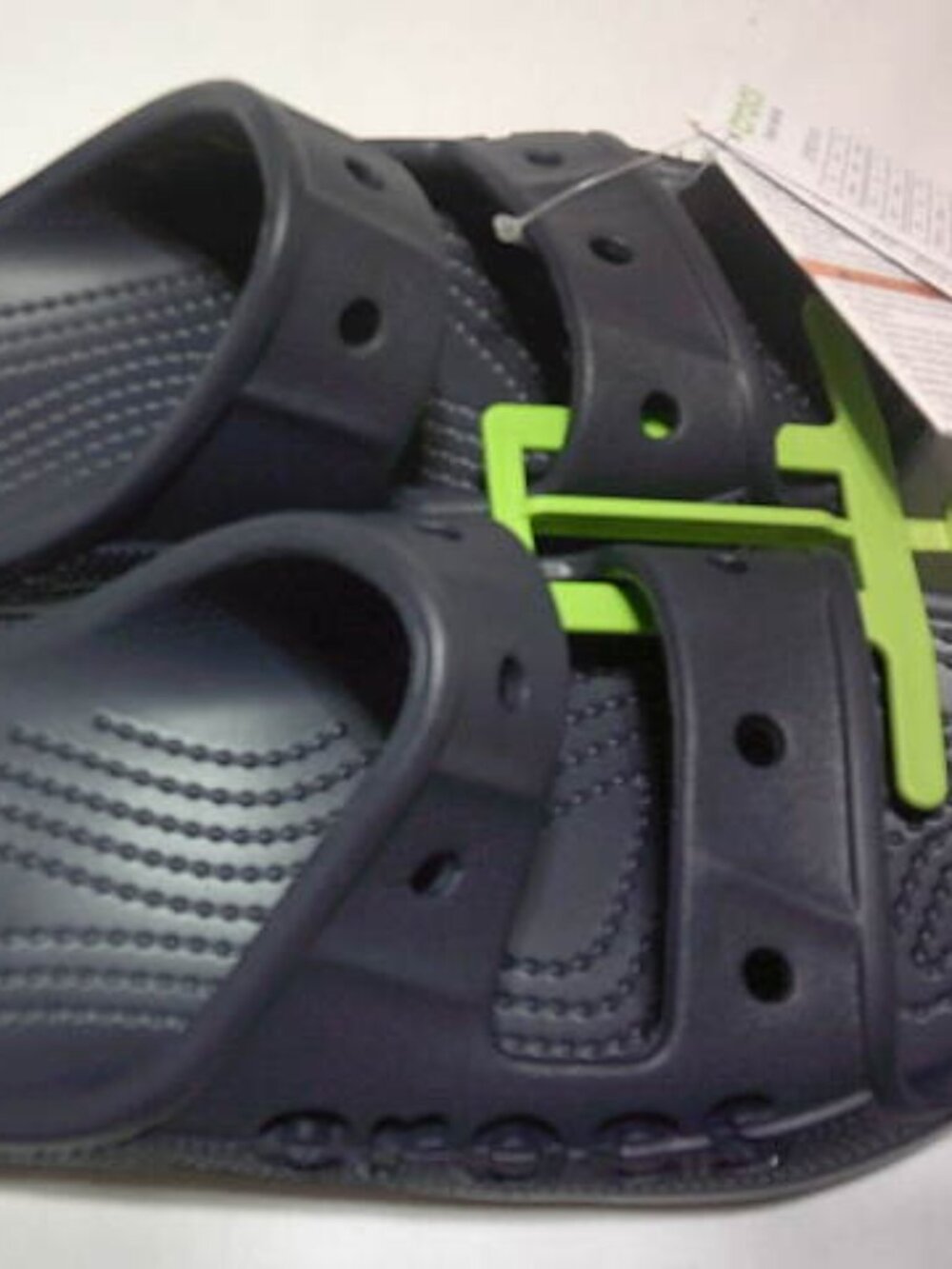 NEW UNISEX ADULT BAYA SLIDE CROCS SIZE 6 WOMEN 4 MEN NAVY BLUE ORIGINAL SANDALS